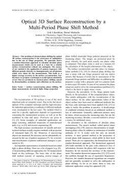 Optical 3D Surface Reconstruction by a Multi