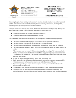 Mooring Buoys - Ramsey County