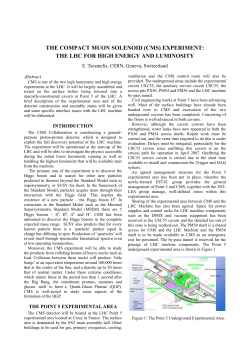 the compact muon solenoid (cms) experiment: the lhc for high