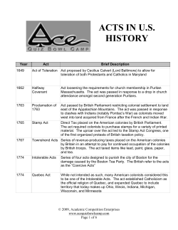 Government Acts