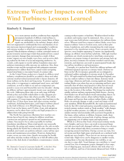 Extreme Weather Impacts on Offshore Wind Turbines