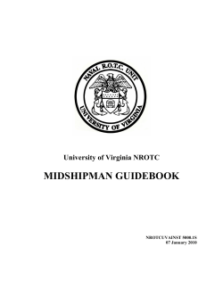 midshipman guidebook - University of Virginia