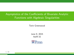 Asymptotics of the Coefficients of Bivariate Analytic Functions with