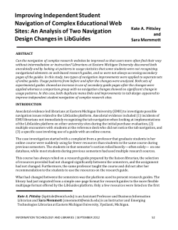 Improving Independent Student Navigation of Complex Educational