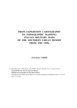 The history of the mapping of the Libyan Desert, one of the largest