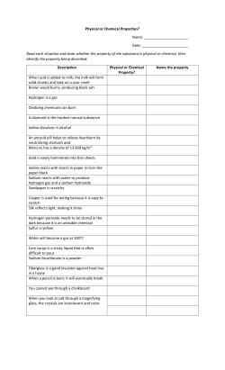 Physical or Chemical Properties?