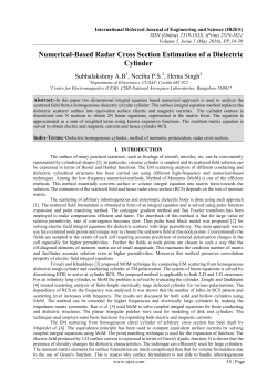 Numerical-Based Radar Cross Section Estimation of a Dielectric