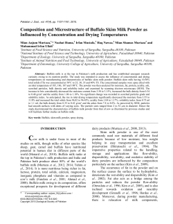 Composition and Microstructure of Buffalo Skim Milk Powder as