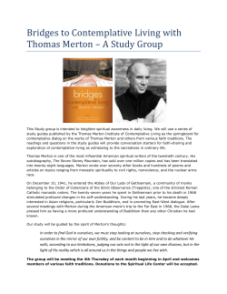 Bridges to Contemplative Living with Thomas Merton &ndash; A Study Group