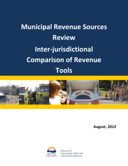 Interjurisdictional Comparison of Revenue Tools