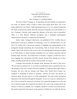 CHAPTER-II Nationality and Racial Identity in the Selected Works of