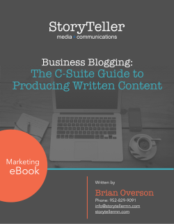 The C-Suite Guide to Producing Written Content