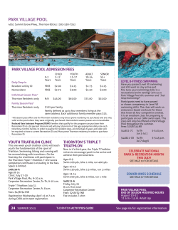 park village pool - City of Thornton