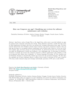 - Zurich Open Repository and Archive