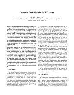 Cooperative Batch Scheduling for HPC Systems