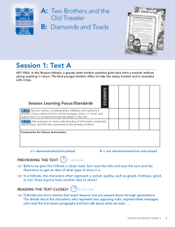 Session 1: Text A