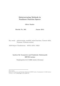 Substructuring Methods in Nonlinear Function Spaces