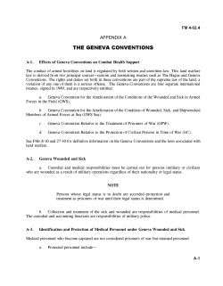 the geneva conventions