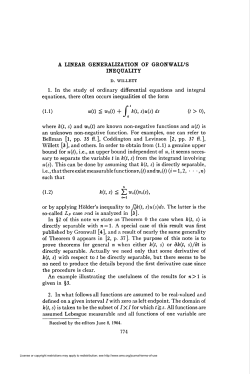 k(t, s) &aacute; &iquest; Wi(0x(*).