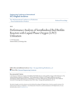 Performance Analysis of Semifluidized Bed Biofilm Reactors with