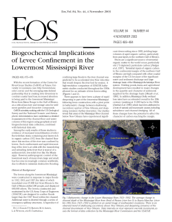 Biogeochemical Implications of Levee Confinement in the