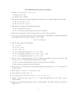Practice problems for Final Exam