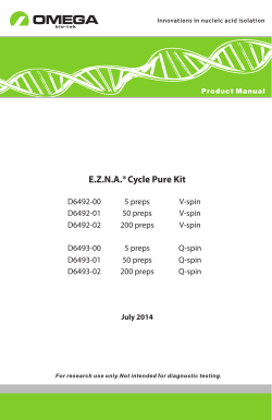 EZNA&reg;Cycle Pure Kit - Omega Bio-tek