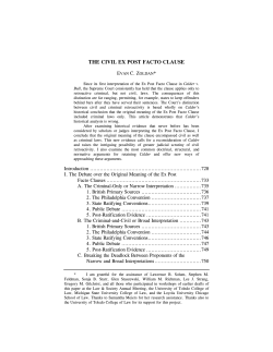 the civil ex post facto clause