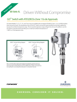 GO Switch ATEX IECEx Junction Head Brochure