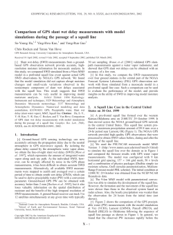 Comparison of GPS slant wet delay measurements with