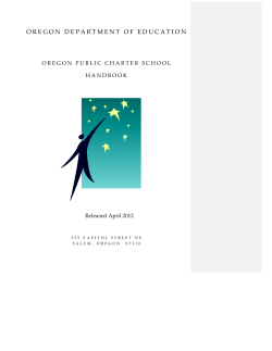 oregon department of education - The League of Oregon Charter