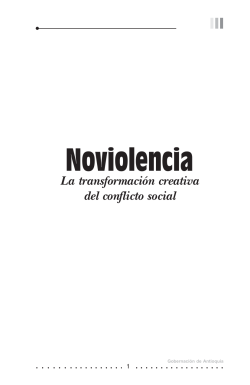 Noviolencia - Prevenci&oacute;n para una Comunidad Sin Violencia