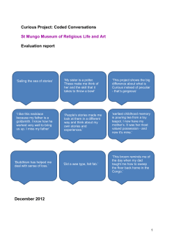 Curious Project: Coded Conversations St Mungo Museum of