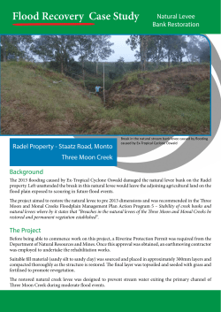 Flood Recovery Case Study