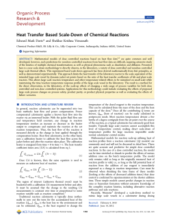 Heat Transfer Based Scale-Down of Chemical