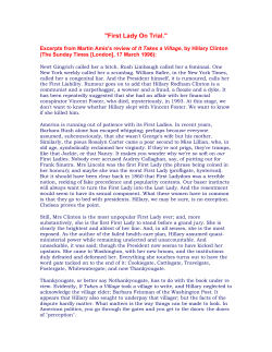 First Lady On Trial.