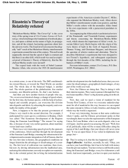 Einstein`s Theory of Relativity refuted