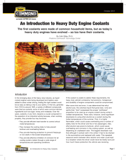 An Introduction to Heavy Duty Engine Coolants