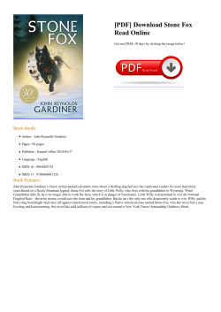 Stone Fox Read Online