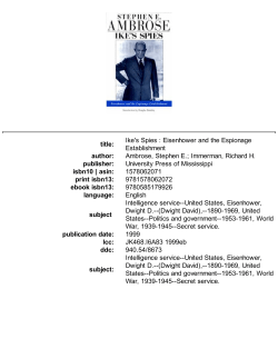 title: Ike`s Spies : Eisenhower and the Espionage Establishment