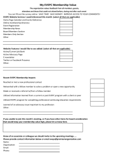 November 18th program handout - East Valley Estate Planning