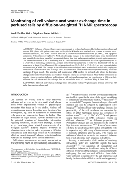 Monitoring of cell volume and water exchange time in