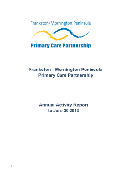 FMPPCP Annual Activity Report