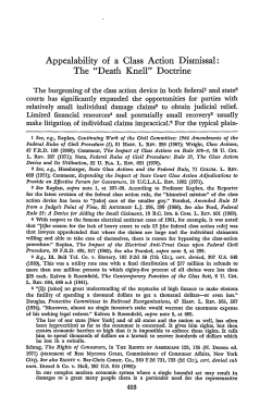 "Death Knell" Doctrine - Chicago Unbound
