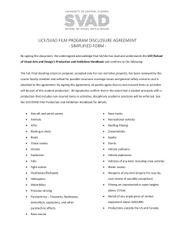 ucf/svad film program disclosure agreement
