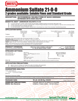 Ammonium Sulfate 21-0-0