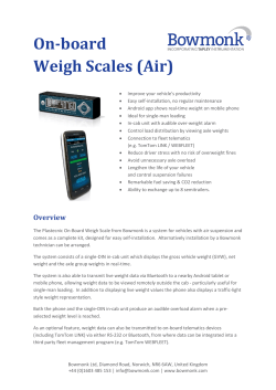 On-board Weigh Scales (Air)