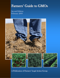 Farmers` Guide to GMOs - Farmers` Legal Action Group