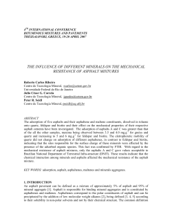 the influence of different minerals on the mechanical resistance of