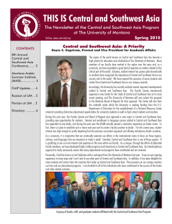 THIS IS Central and Southwest Asia